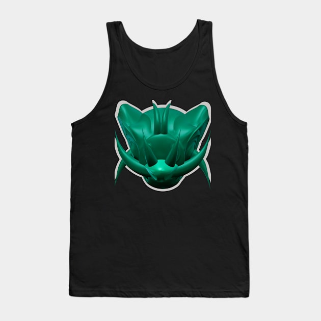 3D Head Pig Tank Top by Arrazzan